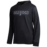 Men's Champion  Black Oregon Ducks Gradient All-Star Long Sleeve Hooded T-Shirt