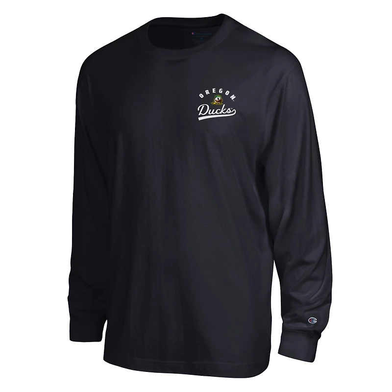T-shirt à manches longues plastifié Champion Black Oregon Ducks All-Star pour homme