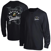T-shirt à manches longues plastifié Champion Black Oregon Ducks All-Star pour homme