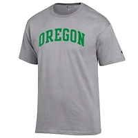 Men's Champion  Heather Gray Oregon Ducks Basic Arch T-Shirt