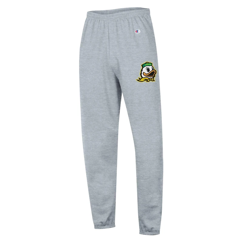 Pantalon de survêtement Champion pour homme, gris chiné, en molleton Powerblend Oregon Ducks