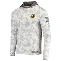 Haut à capuche manches longues pour hommes Colosseum Arctic Camo Oregon Ducks OHT Military Appreciation