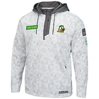 Sweat à capuche zippé Colosseum Arctic Camo Oregon Ducks OHT pour homme, motif militaire.