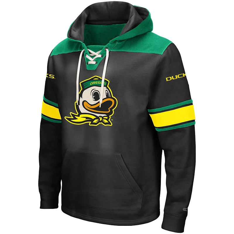 Sweat à capuche lacets Colosseum noir Oregon Ducks 2.0 pour hommes