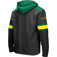 Sweat à capuche lacets Colosseum noir Oregon Ducks 2.0 pour hommes