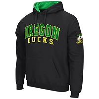 Men's Colosseum Black Oregon Ducks Double Arch Pullover Hoodie