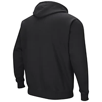 Men's Colosseum Black Oregon Ducks Double Arch Pullover Hoodie