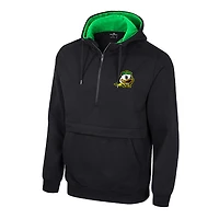Sweat à capuche demi-zippé noir Colosseum pour hommes des Oregon Ducks