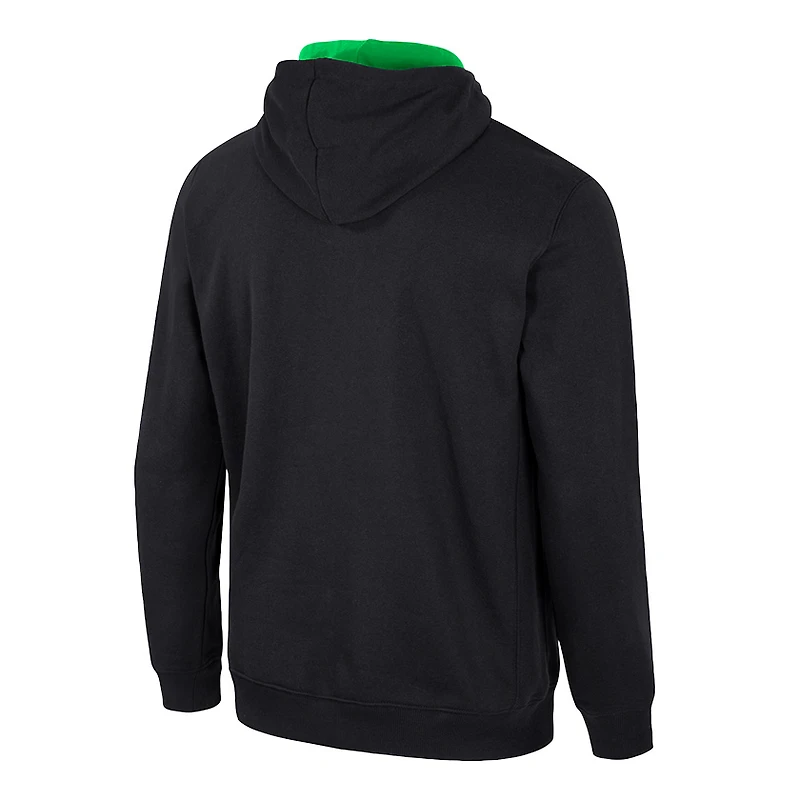 Sweat à capuche demi-zippé noir Colosseum pour hommes des Oregon Ducks