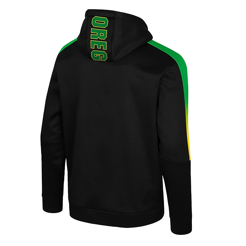 Men's Colosseum Black Oregon Ducks The Gang Blackout Hoodie