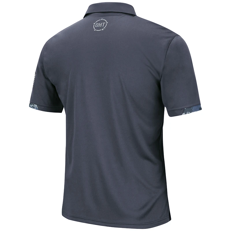 Polo pour hommes Colosseum Charcoal Oregon Ducks Big & Tall OHT Military Appreciation Digital Camo