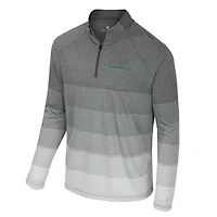 Coupe-vent raglan à glissière quart de tour en maille rayée AI Colosseum Gray pour hommes des Oregon Ducks