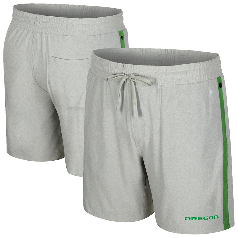Short Mac gris Colosseum pour homme des Oregon Ducks