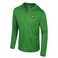 Men's Colosseum Green Oregon Ducks Always Sunny Lightweight Quarter-Zip Hoodie