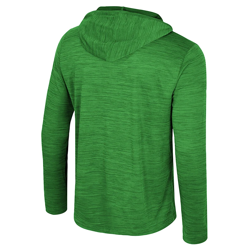 Men's Colosseum Green Oregon Ducks Always Sunny Lightweight Quarter-Zip Hoodie