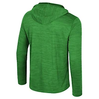 Men's Colosseum Green Oregon Ducks Always Sunny Lightweight Quarter-Zip Hoodie