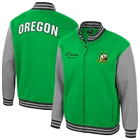 Veste universitaire entièrement zippée Ambi-Turner des Ducks de l'Oregon pour homme, vert Colosseum