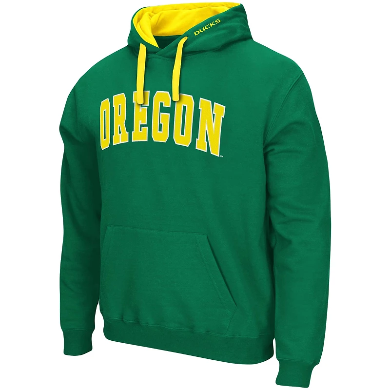Men's Colosseum Green Oregon Ducks Big & Tall Arch Logo 2.0 Pullover Hoodie