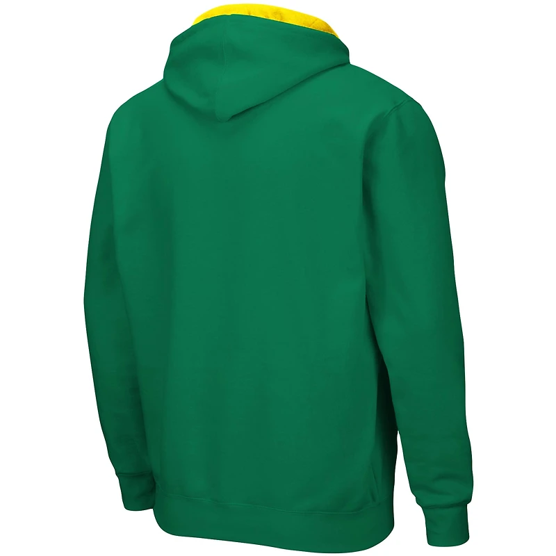 Men's Colosseum Green Oregon Ducks Big & Tall Full-Zip Hoodie