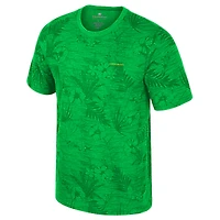 Men's Colosseum Green Oregon Ducks Floral Printed T-Shirt