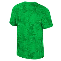 Men's Colosseum Green Oregon Ducks Floral Printed T-Shirt