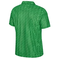 Men's Colosseum  Green Oregon Ducks Football Print Polo