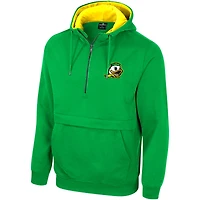 Men's Colosseum Green Oregon Ducks Half-Zip Hoodie