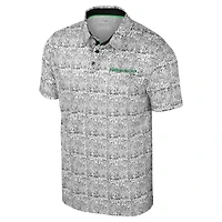 Men's Colosseum Green Oregon Ducks It's Time! Allover Print Polo