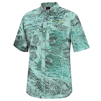 Colosseum Green Oregon Ducks Realtree Aspect Charter Chemise de pêche à boutons pour homme