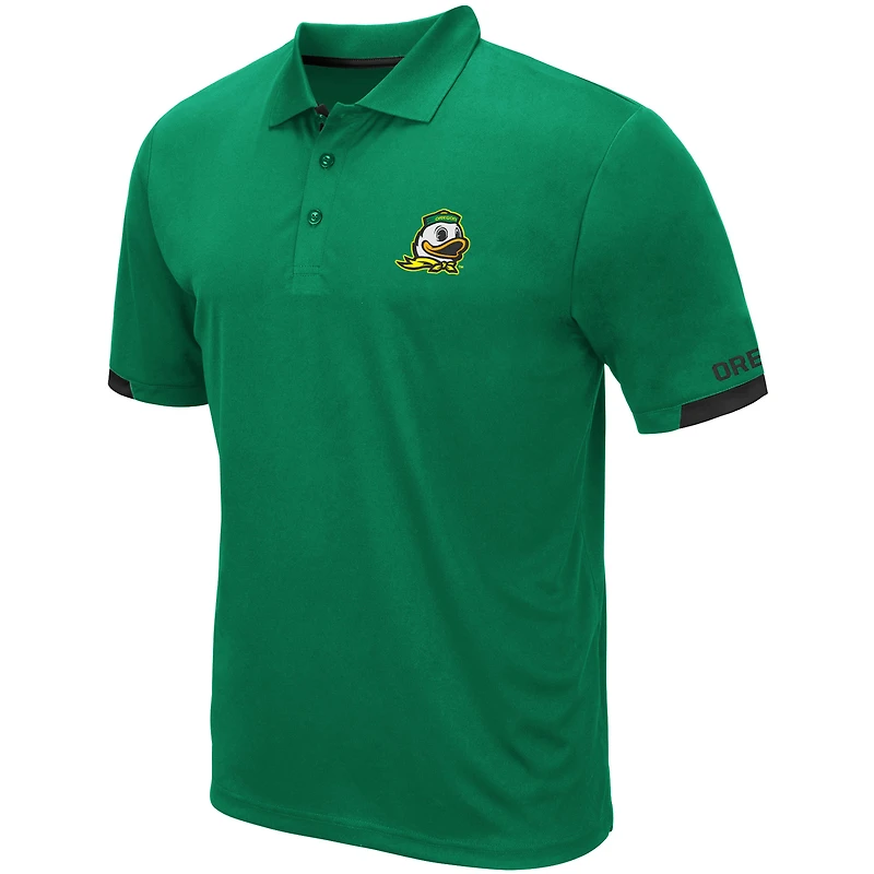 Men's Colosseum Green Oregon Ducks Santry Lightweight Polo