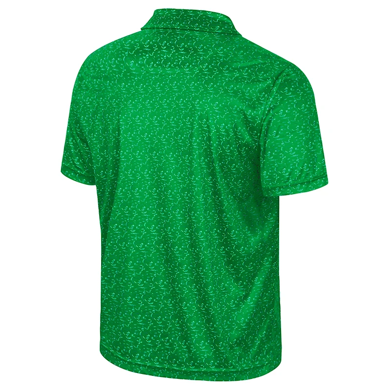 Polo de golf sublimé Colosseum Kelly Green pour homme des Oregon Ducks