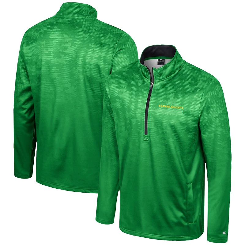 Veste à demi-zip Colosseum Green Oregon Ducks The Machine pour hommes