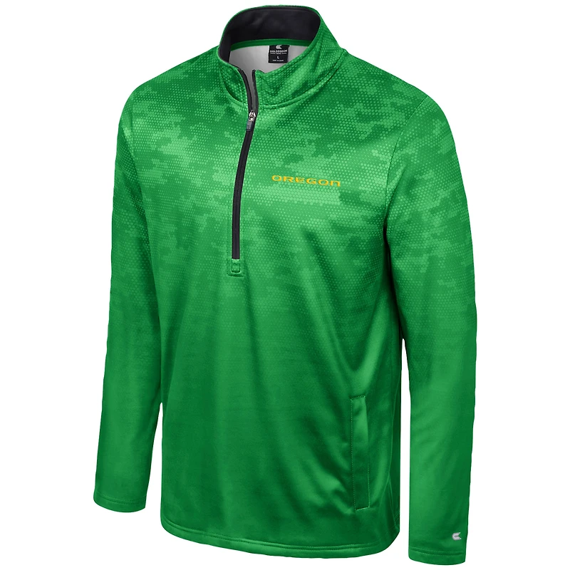 Veste à demi-zip Colosseum Green Oregon Ducks The Machine pour hommes
