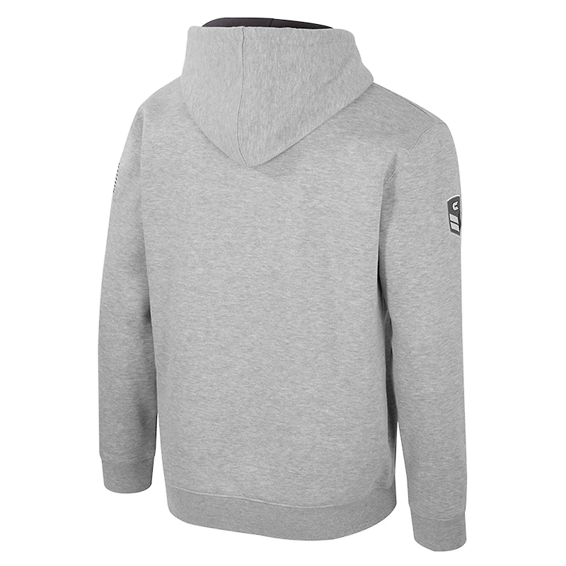 Men's Colosseum Heather Gray Oregon Ducks Oorah OHT Military Appreciation Pullover Hoodie