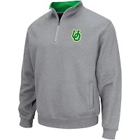 Men's Colosseum Heather Gray Oregon Ducks Tortugas Quarter-Zip Top
