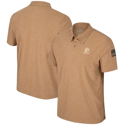 Polo du désert en jersey de nuage d'appréciation militaire OHT Colosseum kaki pour hommes des Ducks l'Oregon