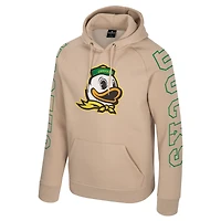 Sweat à capuche raglan Big Break des Oregon Ducks pour homme, couleur beige Colosseum