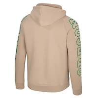Sweat à capuche raglan Big Break des Oregon Ducks pour homme, couleur beige Colosseum