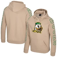 Sweat à capuche raglan Big Break des Oregon Ducks pour homme, couleur beige Colosseum