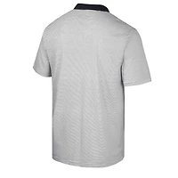 Polo Colosseum Homme Blanc/Noir Oregon Ducks Imprimé Stripe