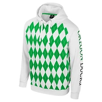 Sweat à capuche raglan The Dealio pour homme Colosseum White Oregon Ducks