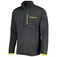 Men's Columbia Black Oregon Ducks Park View Omni-Wick Half-Zip Top
