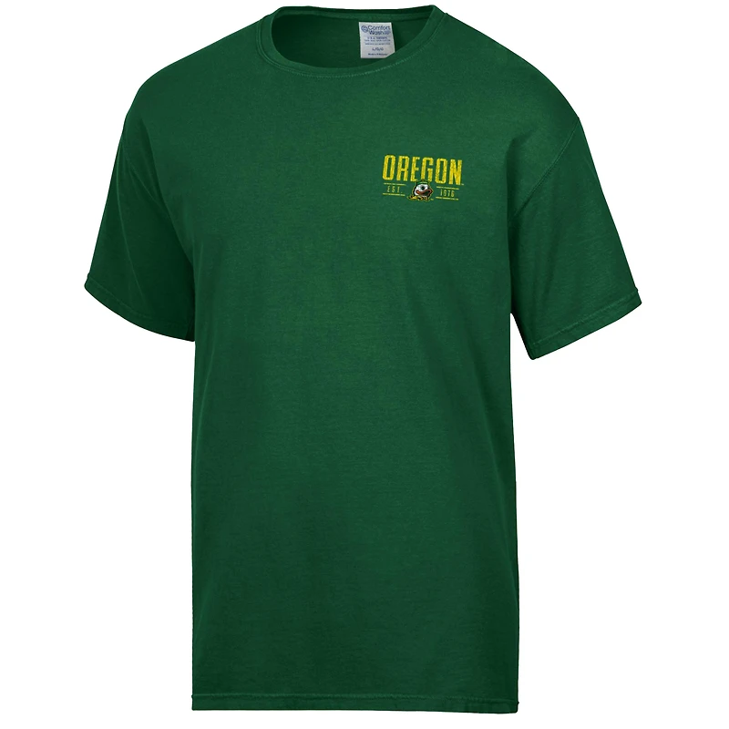 Men's ComfortWash  Green Oregon Ducks Big Name T-Shirt