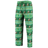 Men's Concepts Sport Green Oregon Ducks Ugly Sweater Long Sleeve Top and Pants Sleep Set