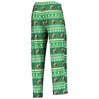 Men's Concepts Sport Green Oregon Ducks Ugly Sweater Long Sleeve Top and Pants Sleep Set