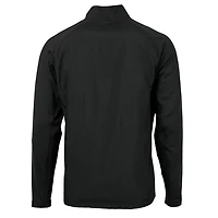 Men's Cutter & Buck Black Oregon Ducks Big Tall Adapt Eco Knit Hybrid Recycled Full-Zip Jacket