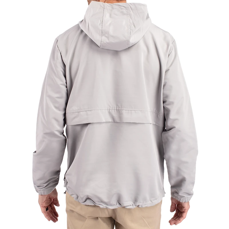 Men's Cutter & Buck Gray Oregon Ducks Charter Eco Recycled Half-Zip Anorak Jacket