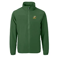 Veste zippée intégrale écologique recyclée pour homme, Cutter & Buck Green, Oregon Ducks Charter