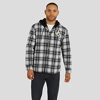 Veste à capuche matelassée en flanelle carreaux noirs des Ducks de l'Oregon pour homme, collection Darius Rucker par Fanatics