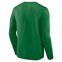 T-shirt à manches longues Fanatics Apple Green Oregon Ducks Modern Arch 2-Hit pour homme